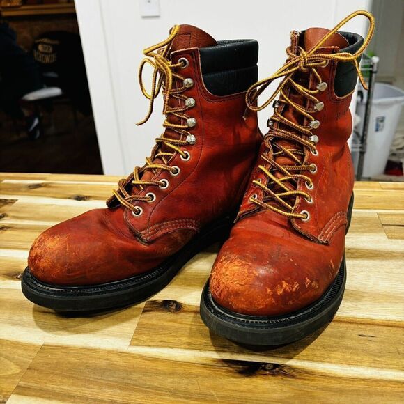 Red Wing Shoes Other - Red Wing 25561 Ansi Z41 PT83 Steel Toe Safety Boots Brown Leather Mens 8.5 D USA